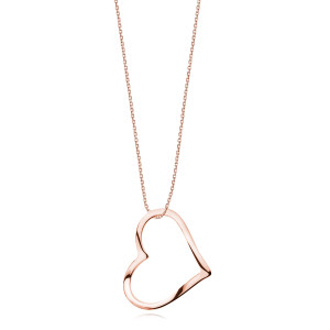 Lantisor argint placat cu aur roz cu inima DiAmanti KS0051NRG-DIA (Argint 925‰ 2,8 g.) Lantisor argint placat cu aur roz cu inima DiAmanti KS0051NRG-DIA (Argint 925‰ 2,8 g.)